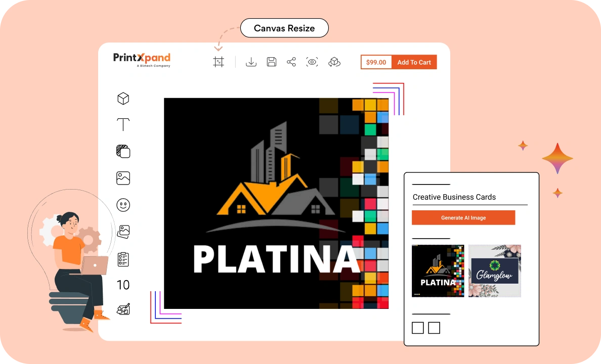  AI Personalizer with Large Format  Industry Standard Features