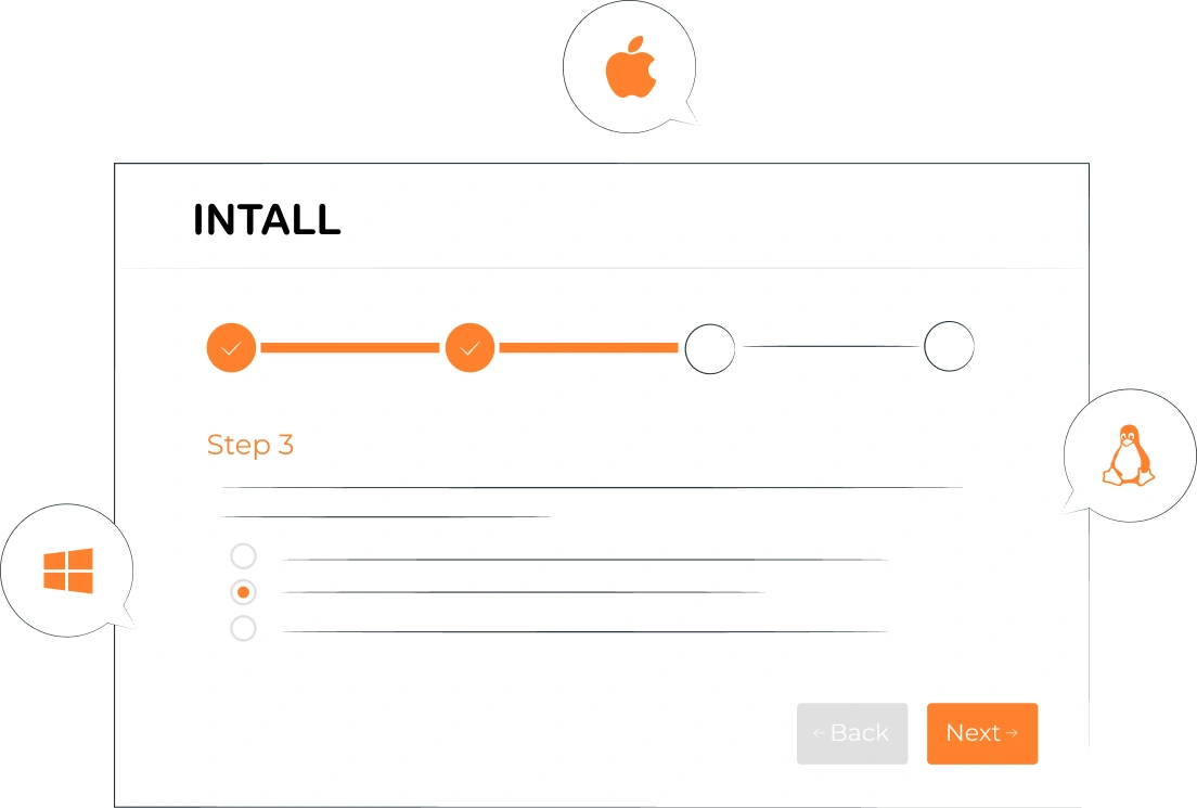 Installable on Windows, Mac and Linux Installable on Windows, Mac and Linux