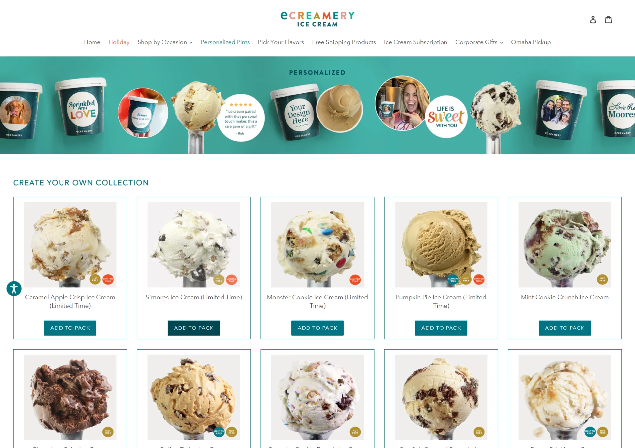 eCreamery / Packaging eCreamery / Packaging